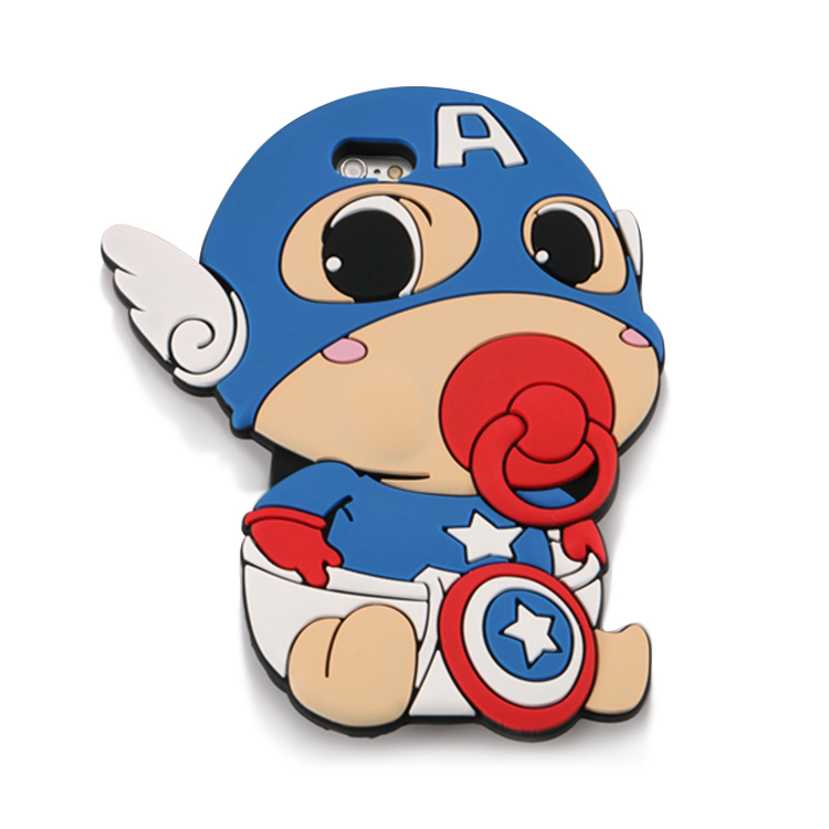 女款硅膠手機(jī)保護(hù)套，卡通奶嘴手機(jī)殼-硅膠套