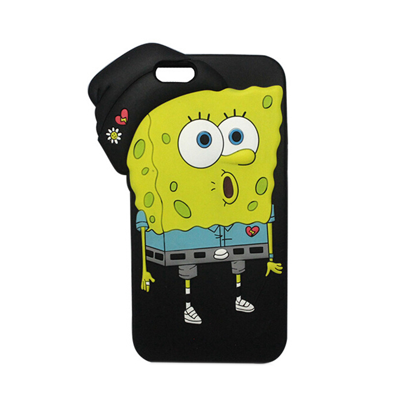 卡通動(dòng)物硅膠手機(jī)殼，全包防摔手機(jī)套-硅膠套