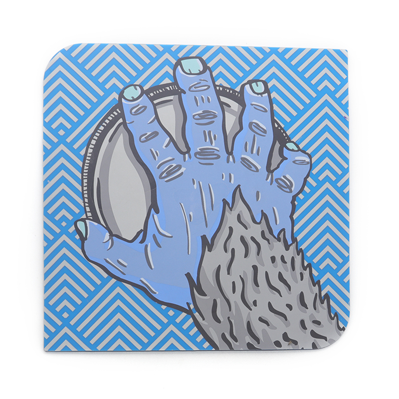 硅膠餐墊新寵：野人手掌圖案的手掌杯墊，兩用廚具選擇_硅膠廚具