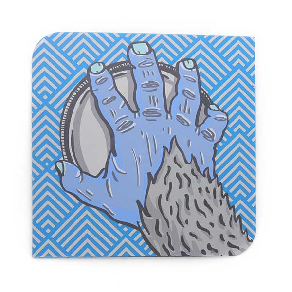 硅膠餐墊手掌圖案，就餐飲水兩用桌墊-硅膠廚具