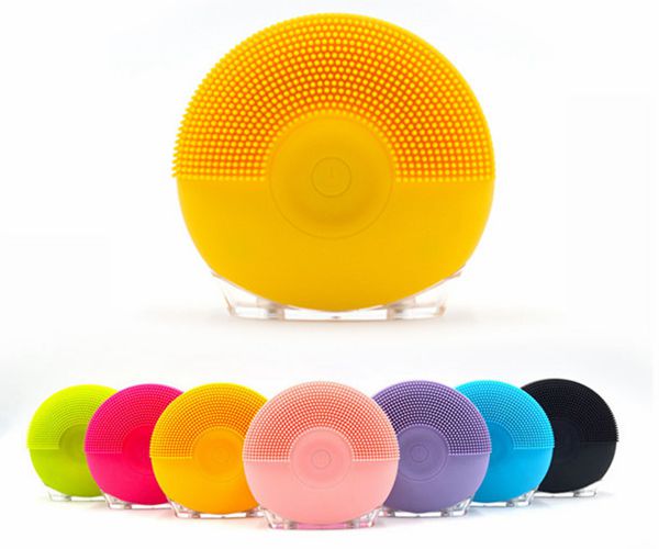 電動(dòng)硅膠潔面儀，聲波臉部按摩儀-硅膠刷