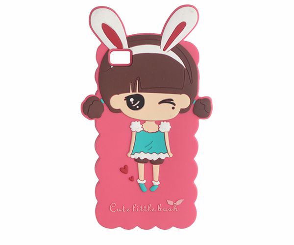 小米硅膠手機(jī)套，卡通少女硅膠手機(jī)殼軟_硅膠套