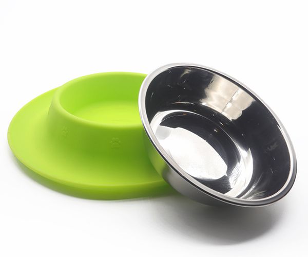 寵物吃飯喝水硅膠碗，防滑防溢出寵物硅膠食盆