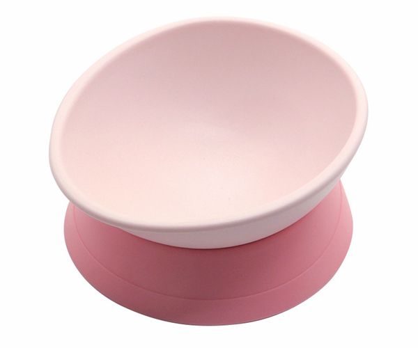 寶寶輔食吸盤硅膠碗，小孩防摔防滑吃飯碗