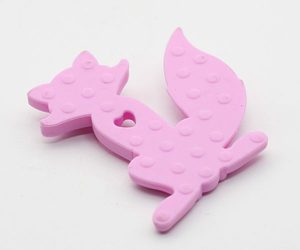 可蒸汽消毒硅膠牙膠狐貍造型咬咬膠 可蒸汽消毒硅膠牙膠狐貍造型咬咬膠